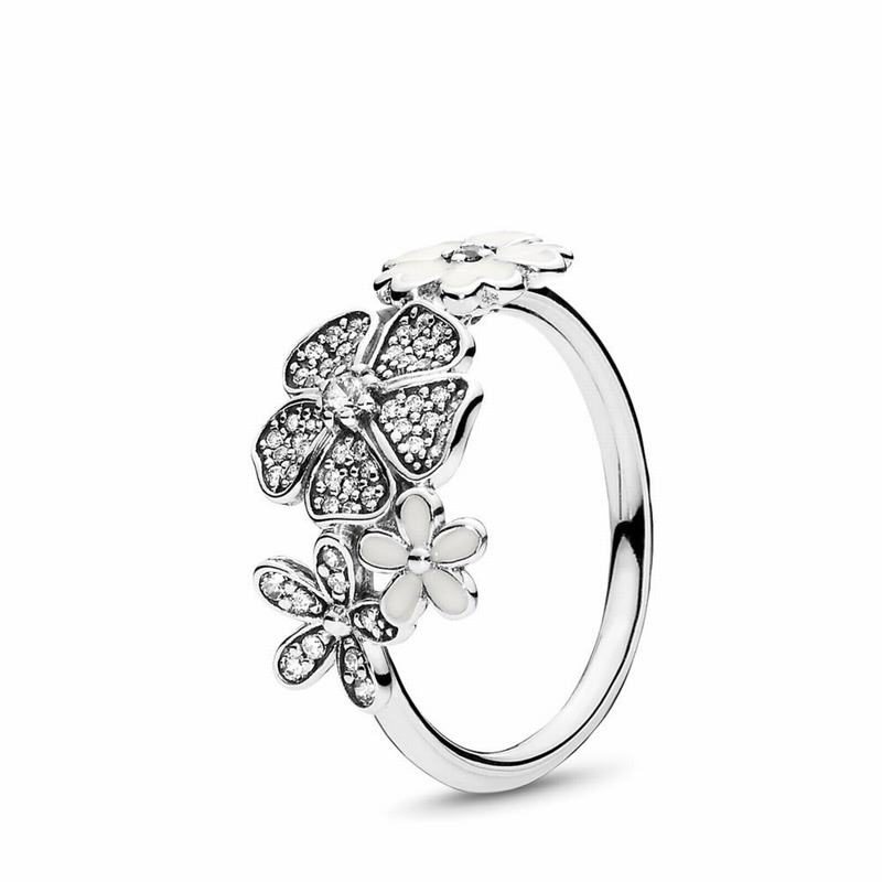 Pandora ShimmeStackable Ring Bouquet Stackable Ring NZ, Sterling Silver (364185-WLO)